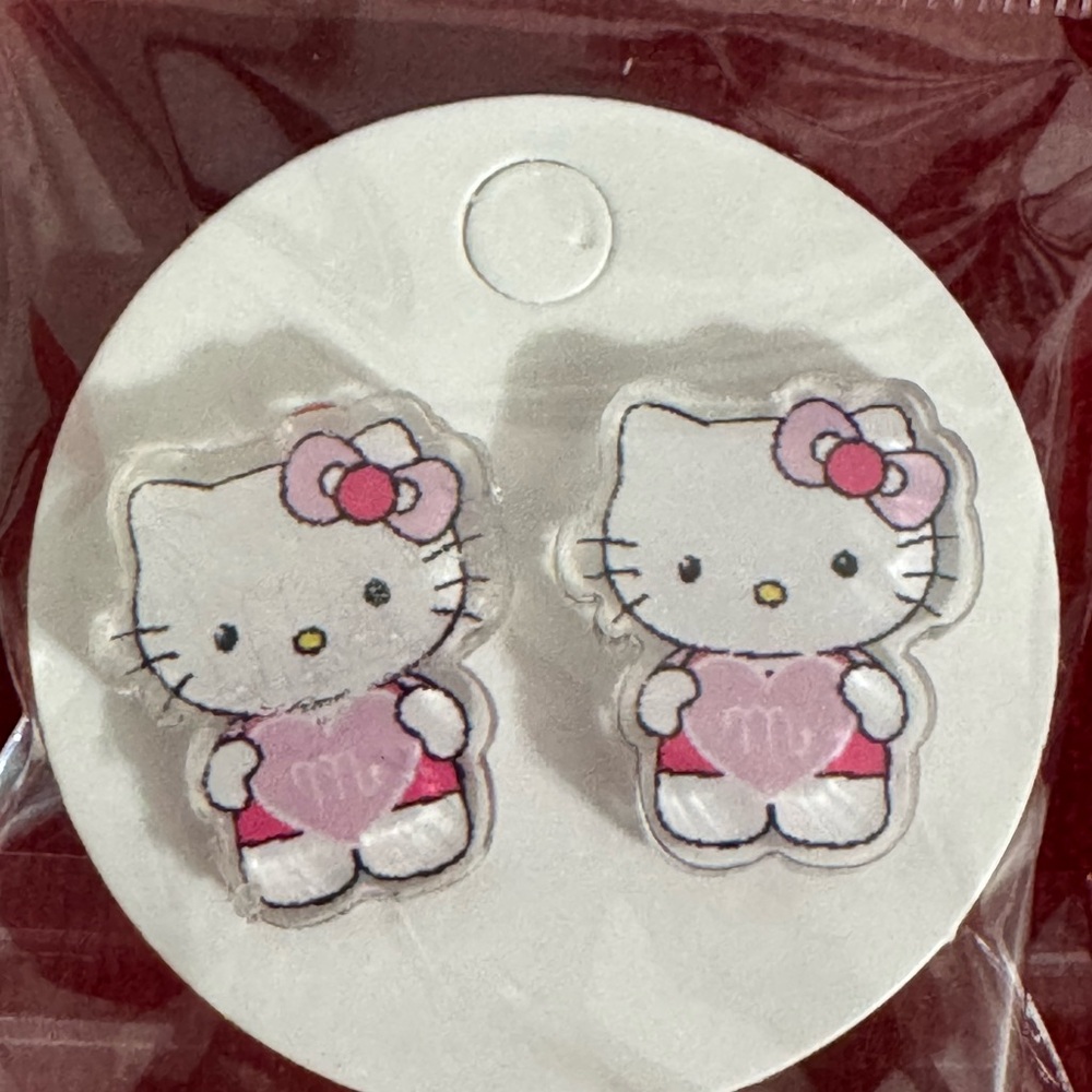 Hello Kitty Pink Earrings